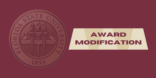 FSU Seal - Award Modifications
