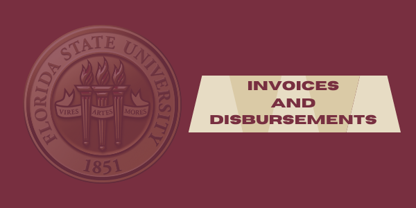 FSU Seal - Invoices and Disbursements