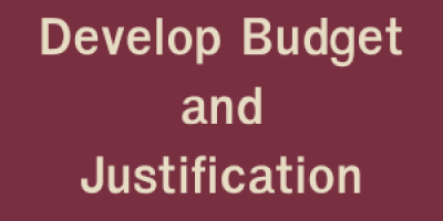 Develop Budget and Justification