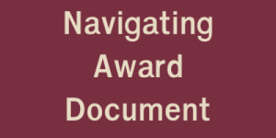 Navigation Award Document