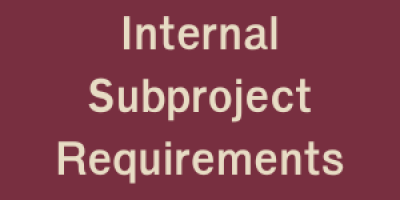 Internal Subproject Requirements