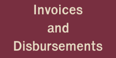 Invoices and Disbursements