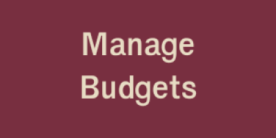 Manage Budgets