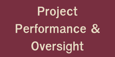 Project Performance & Oversight